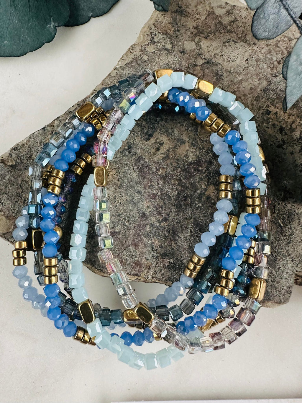 Armbånd Merle – Blue mix 1.Stk