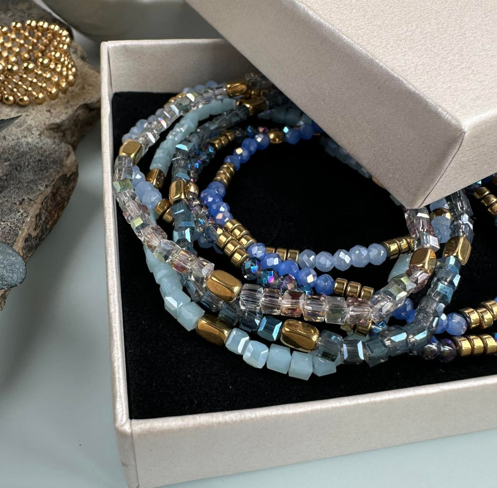 Armbånd Merle – Blue mix 1.Stk