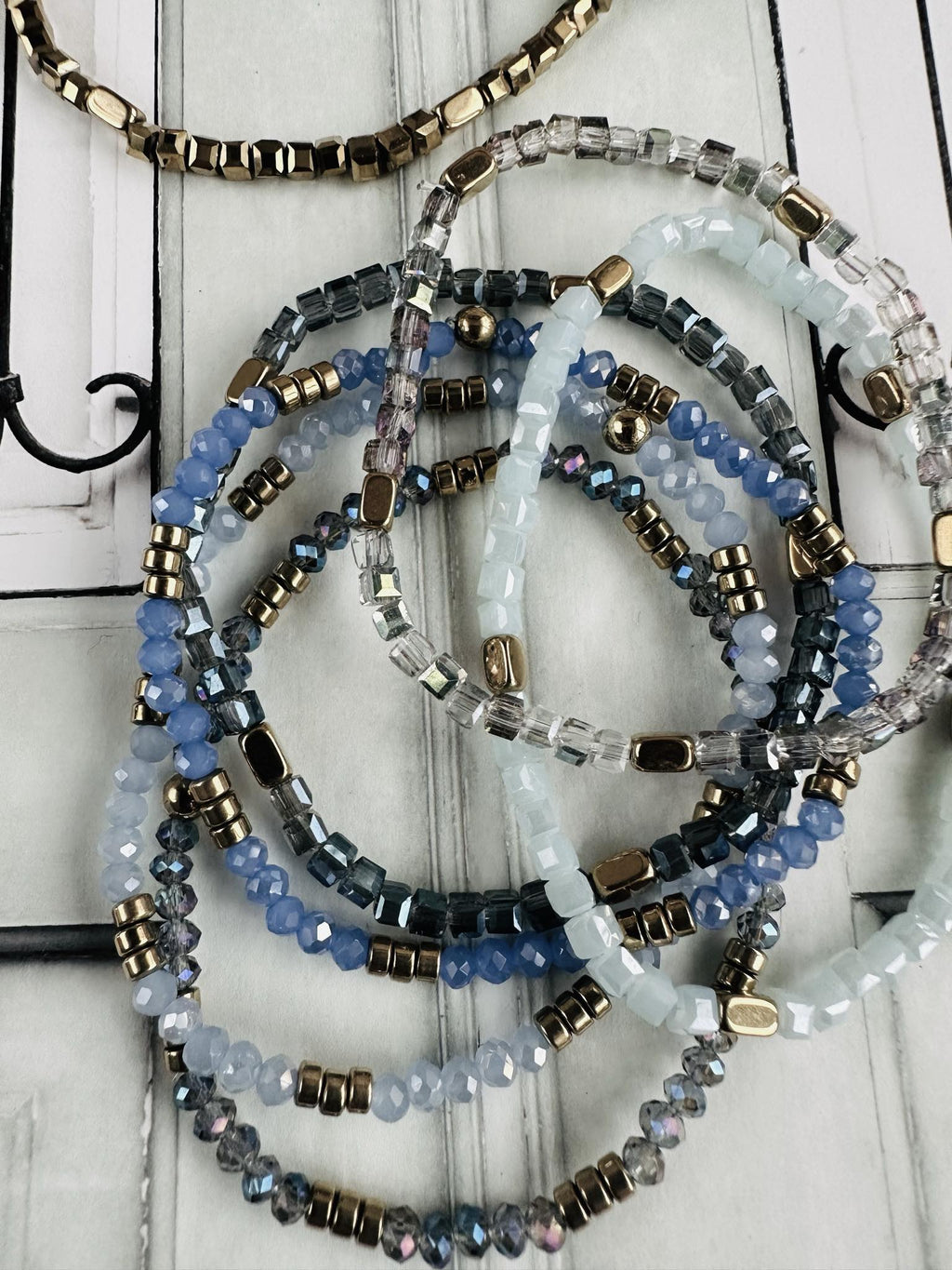 Armbånd Merle – Blue mix 1.Stk
