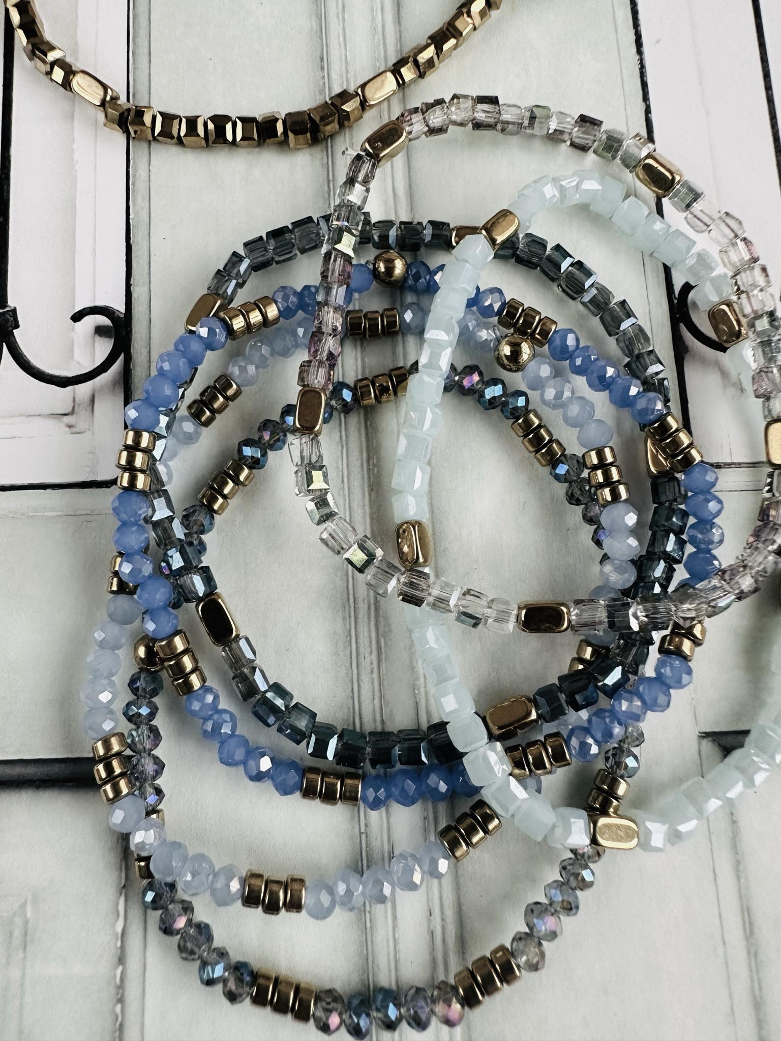 Armbånd Merle – Blue mix 1.Stk