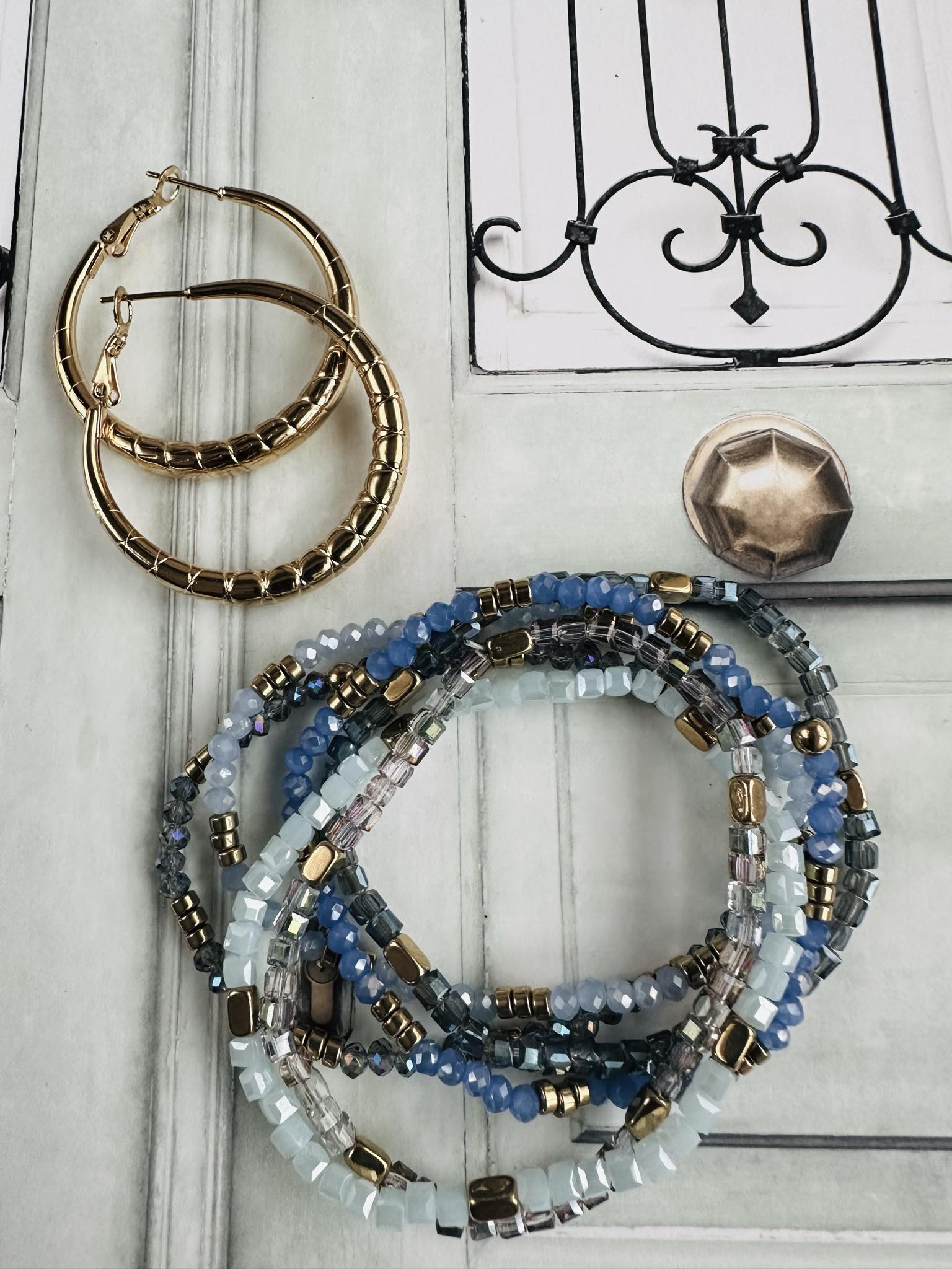 Armbånd Merle – Blue mix 1.Stk