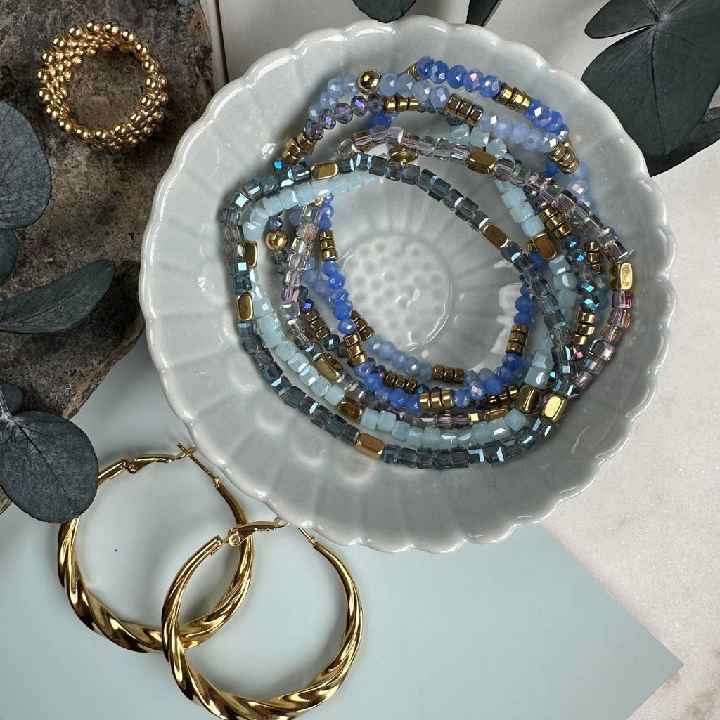 Armbånd Merle – Blue mix 1.Stk