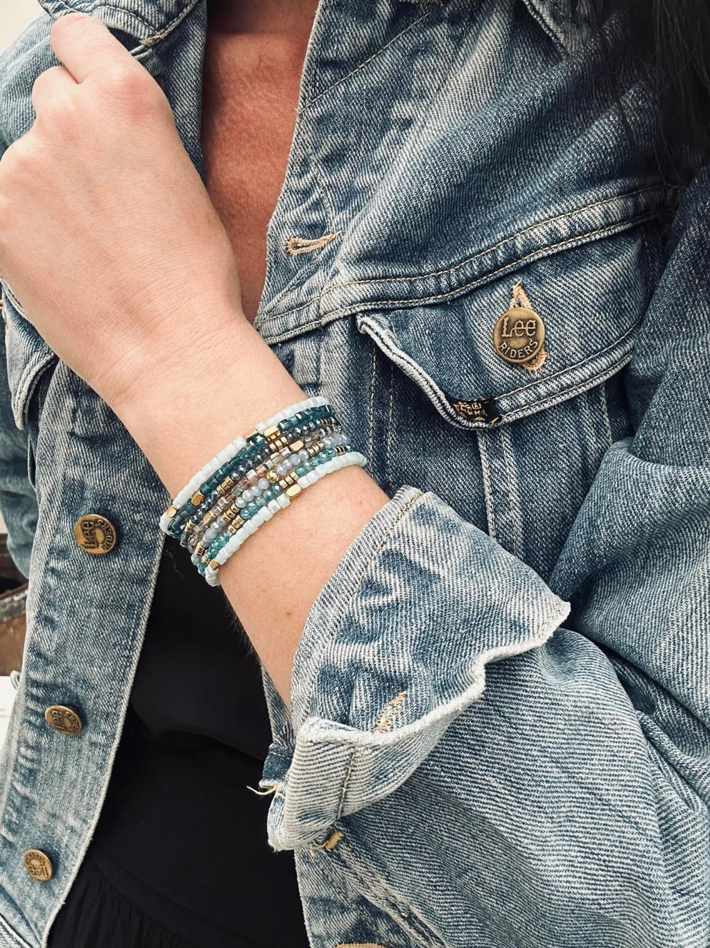 Armbånd Merle – Blue mix 1.Stk