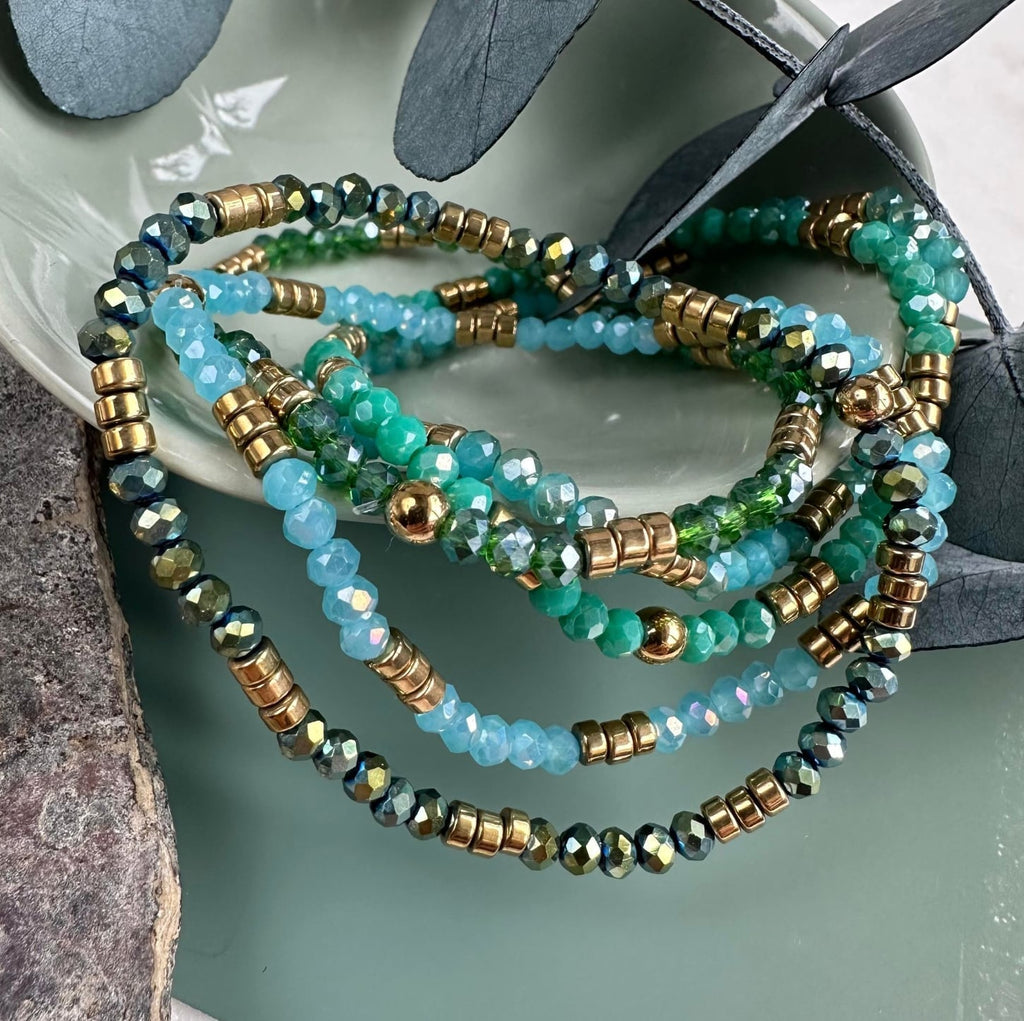 Armbånd Merle – green mix 1.Stk