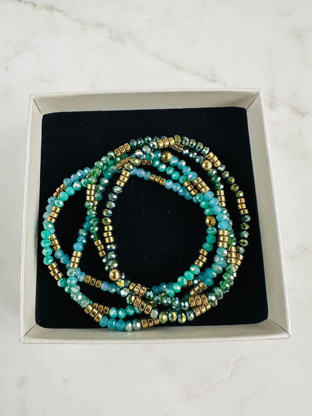 Armbånd Merle – green mix 1.Stk