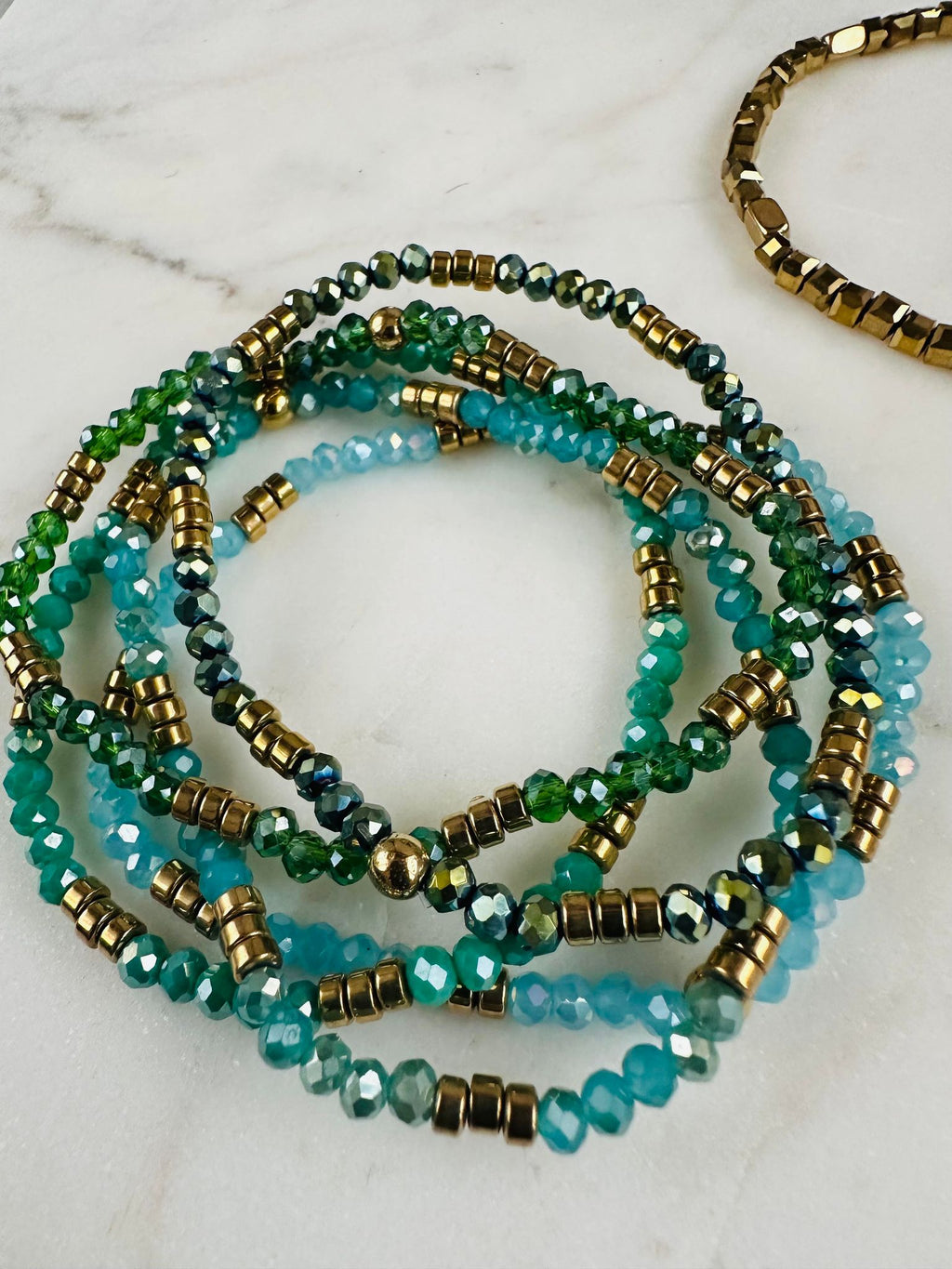 Armbånd Merle – green mix 1.Stk