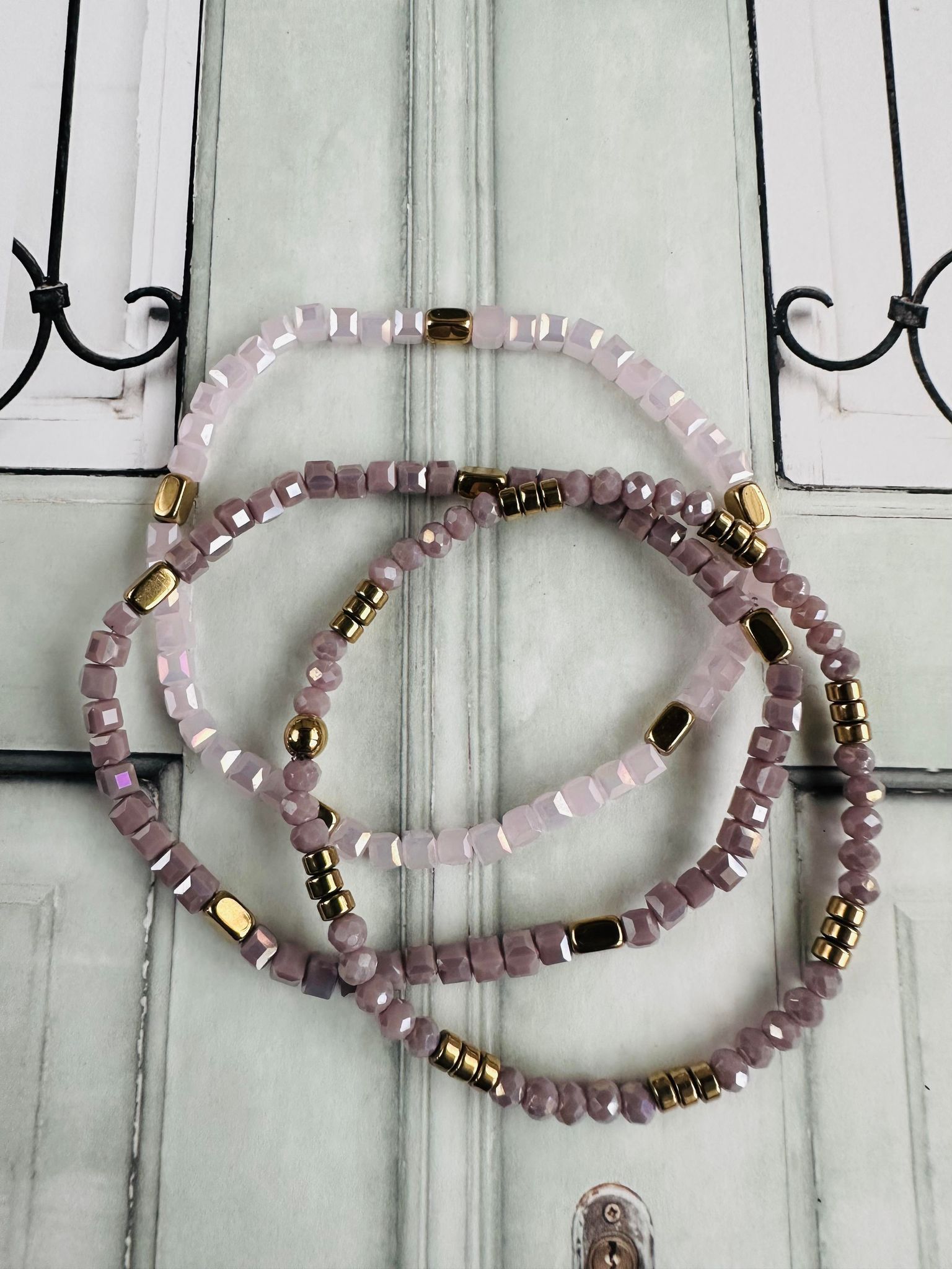 Armbånd Merle – Lavendel mix 1.stk