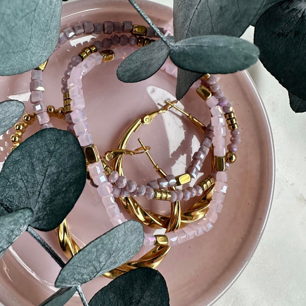 Armbånd Merle – Lavendel mix 1.stk