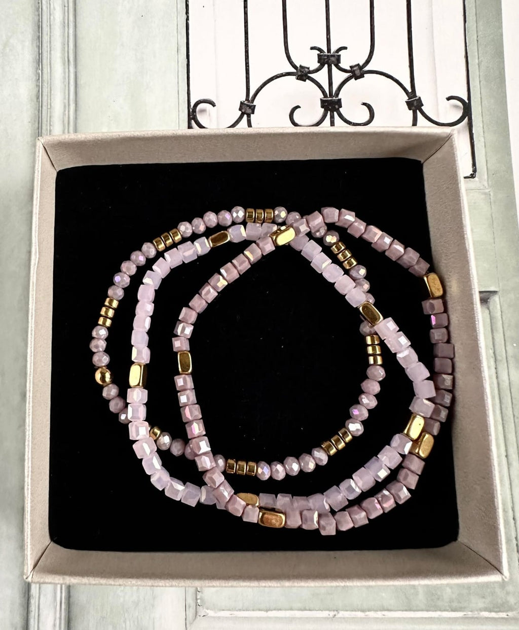 Armbånd Merle – Lavendel mix 1.stk