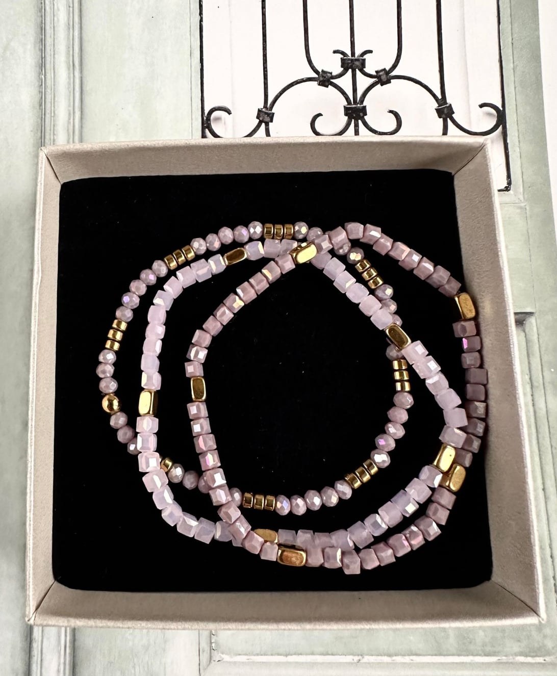 Armbånd Merle – Lavendel mix 1.stk