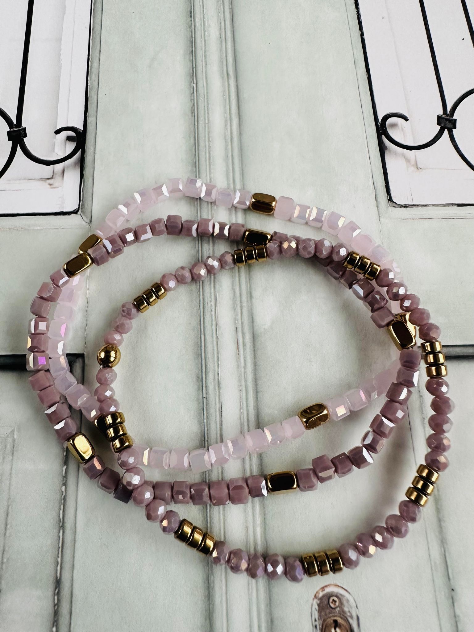 Armbånd Merle – Lavendel mix 1.stk