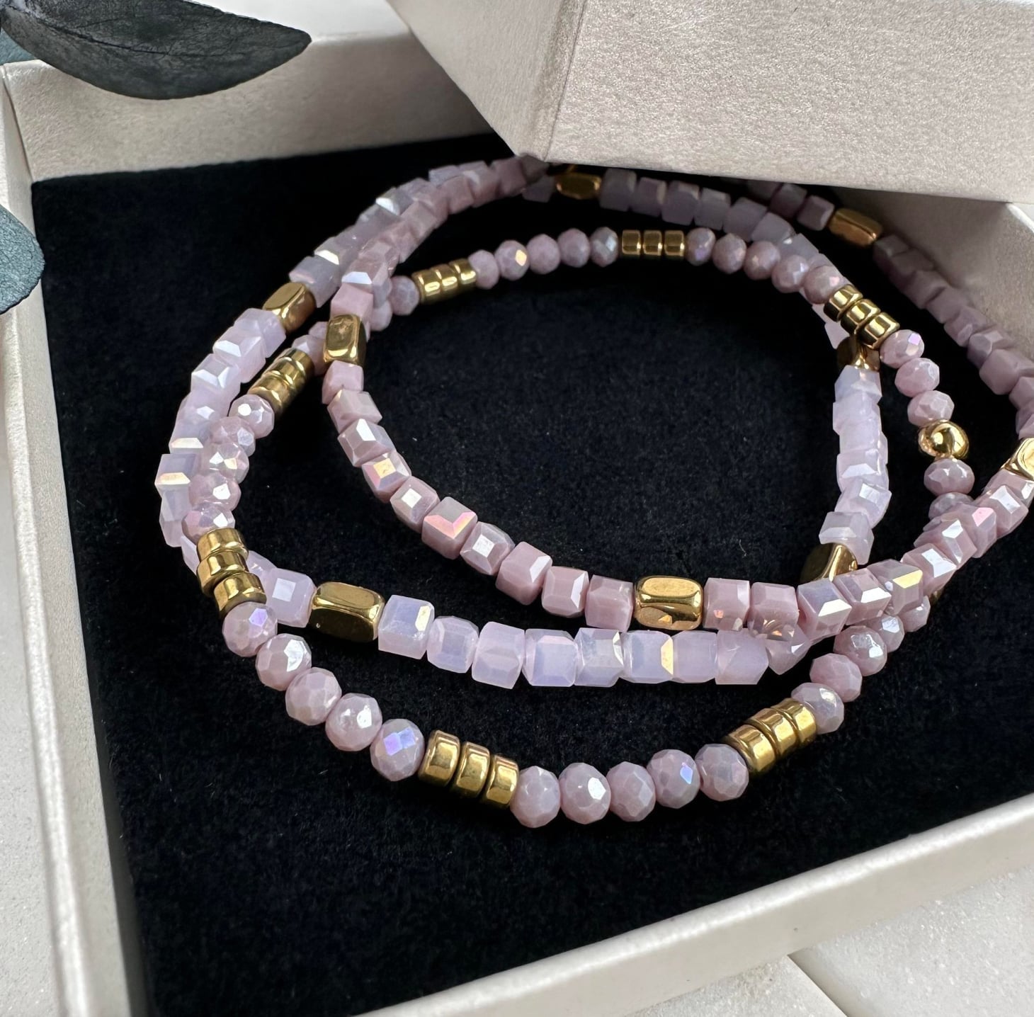 Armbånd Merle – Lavendel mix 1.stk