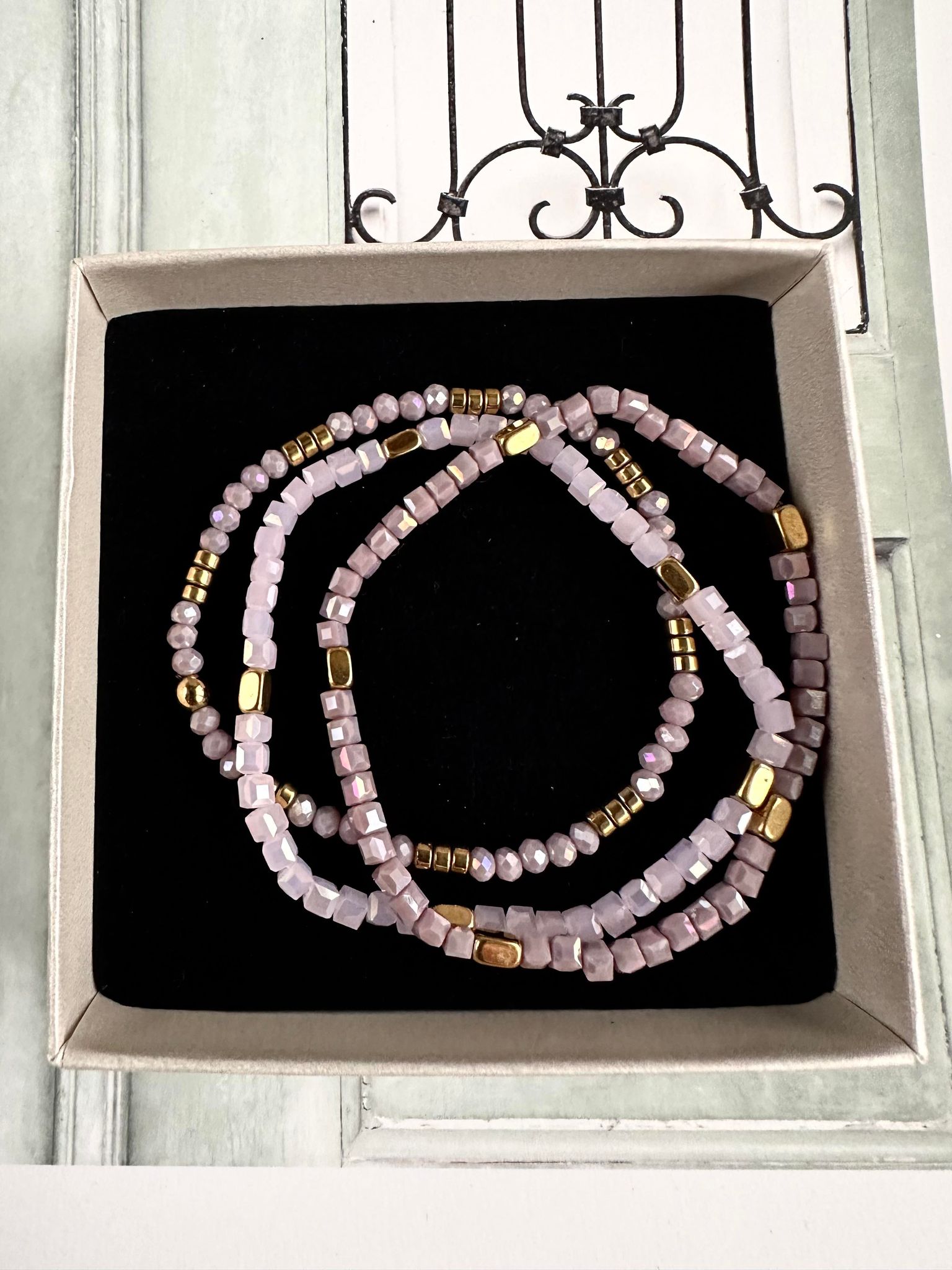 Armbånd Merle – Lavendel mix 1.stk