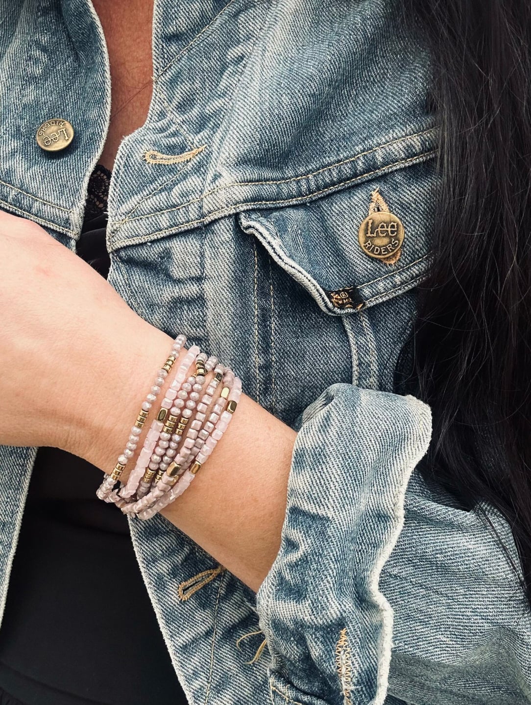 Armbånd Merle – Lavendel mix 1.stk