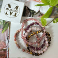 Armbånd Mollie – Natur / Rose mix