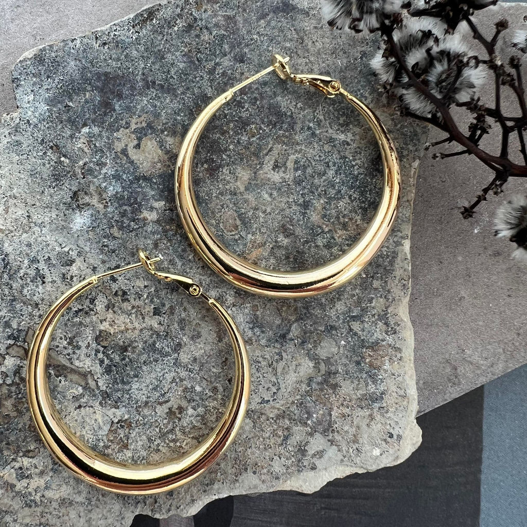 Øreringe Lharni - forgyldt