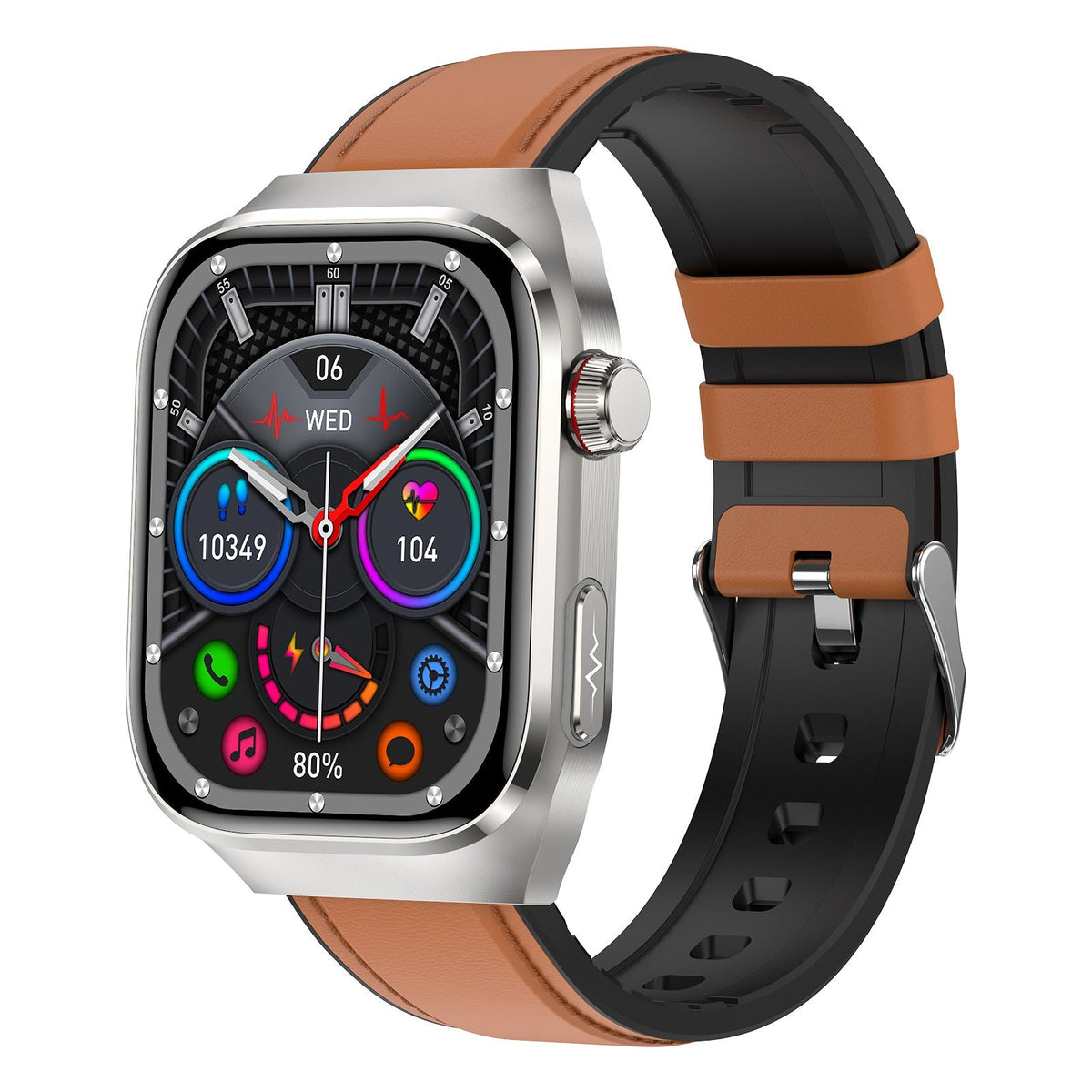 Bluetooth calling smartwatch displaying call and notification alerts